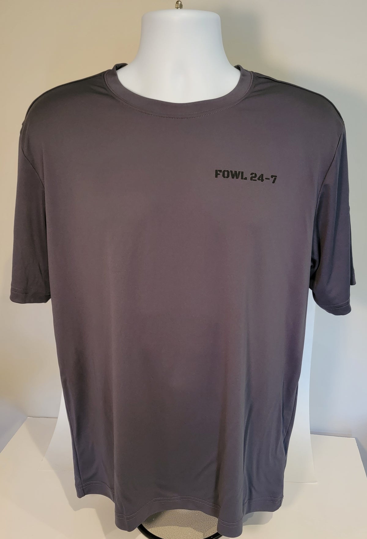 FOWL 24-7 Sport-Tek Performance Lay-Out Boat Gray Short Sleeve Tee Shirt