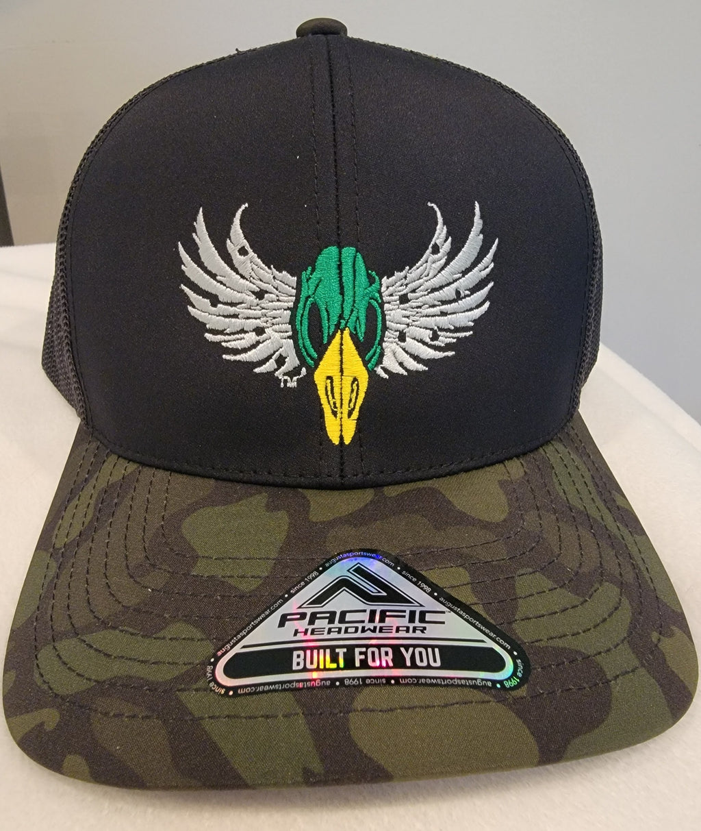 FOWL 24-7 Pacific Duck Camo/Black Trucker Snapback Hat